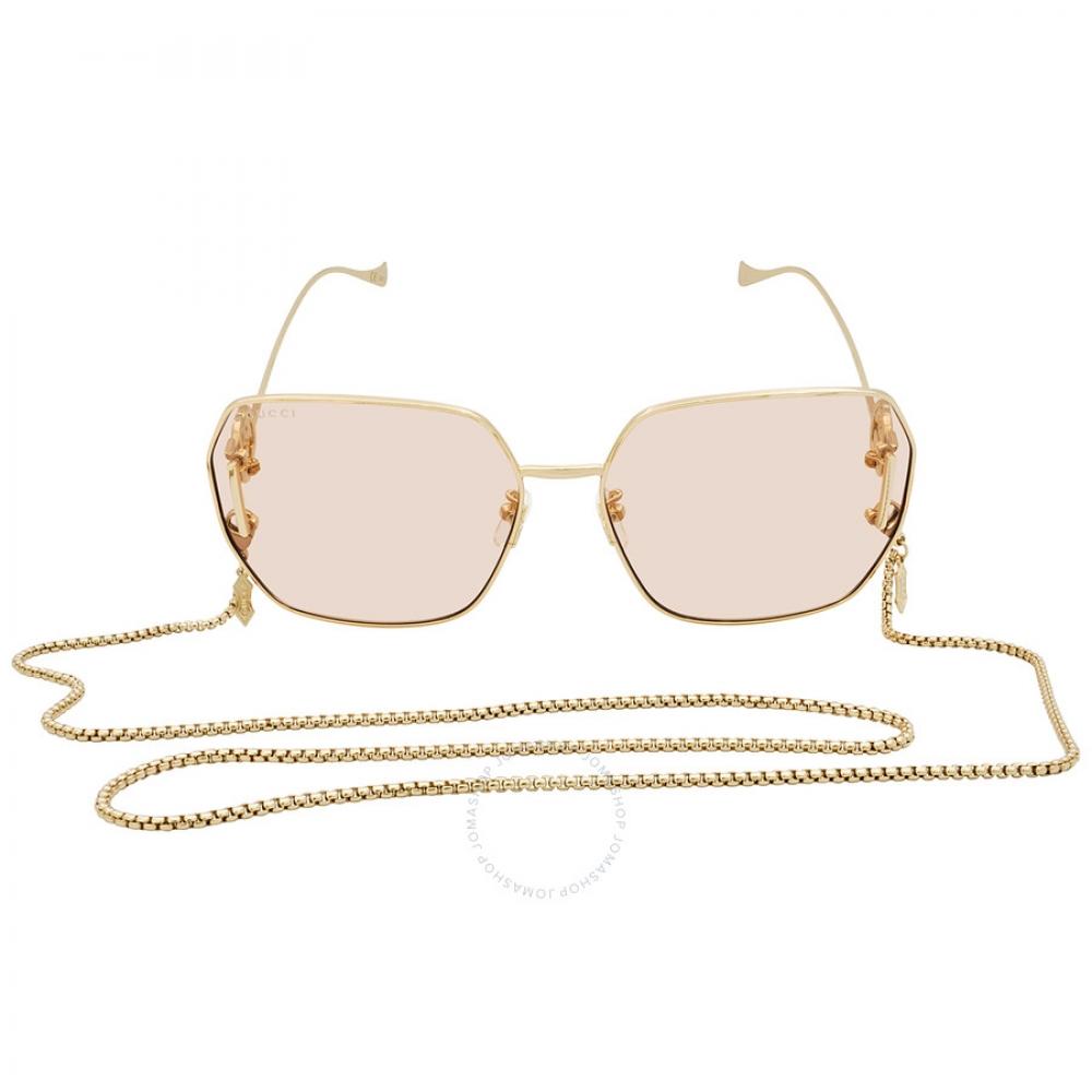 

Gucci Brown Oversized Ladies Sunglasses GG1207SA 001 64