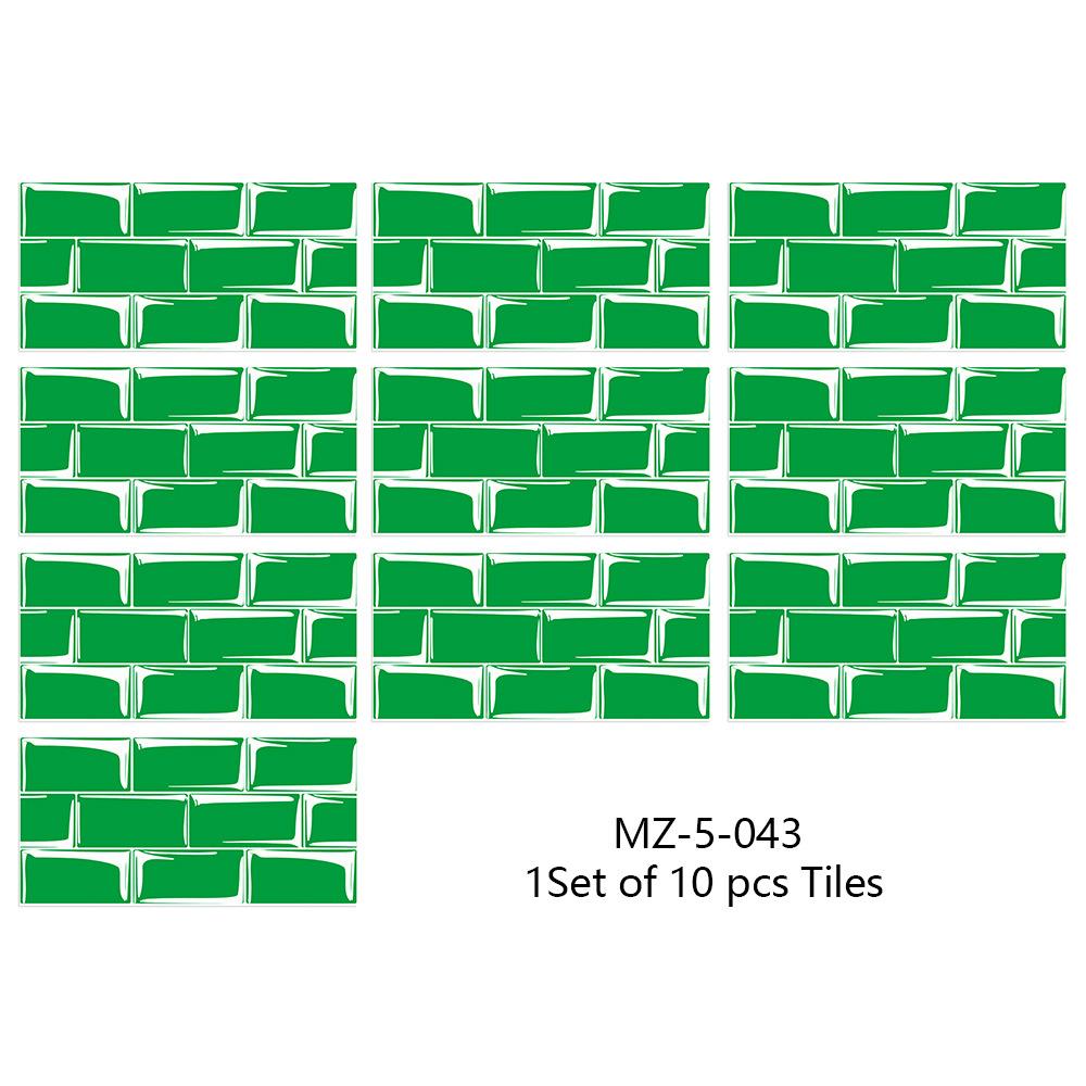 10ks 15cmX30cm DIY mramorové samolepky na zeď Imitace cihla Dekorace do ložnice Vodotěsná samolepicí tapeta na dlaždice Dekor do kuchyně