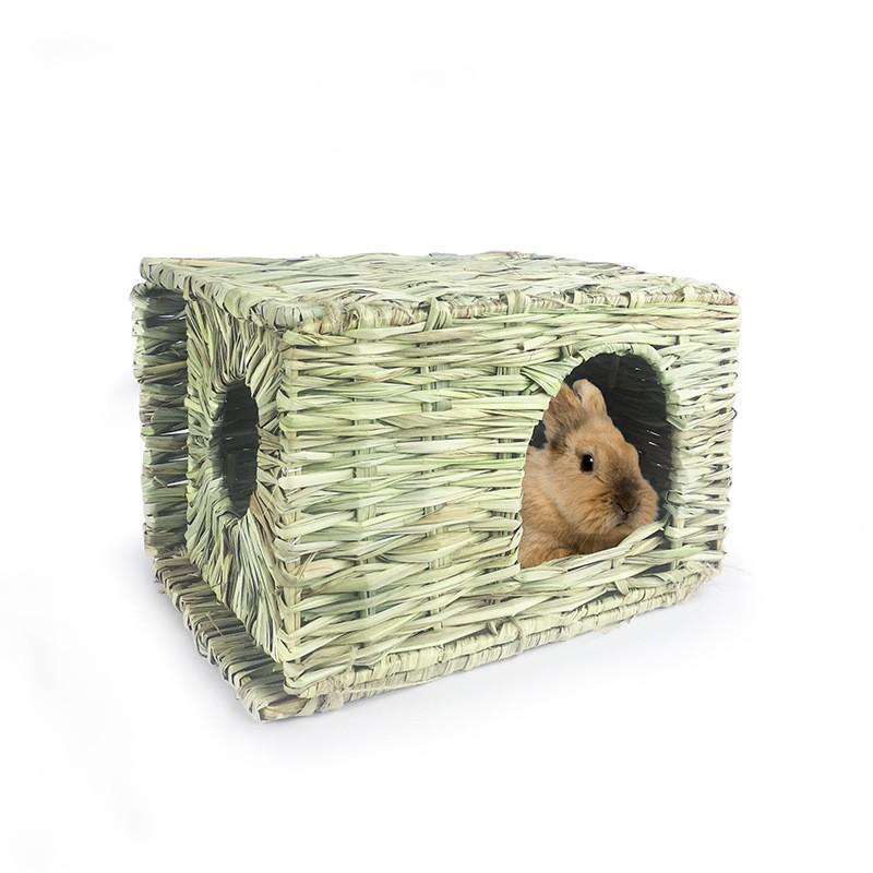 Foldable Grass Nest for Small Pets: Rabbit, Hamster, Guinea Pig