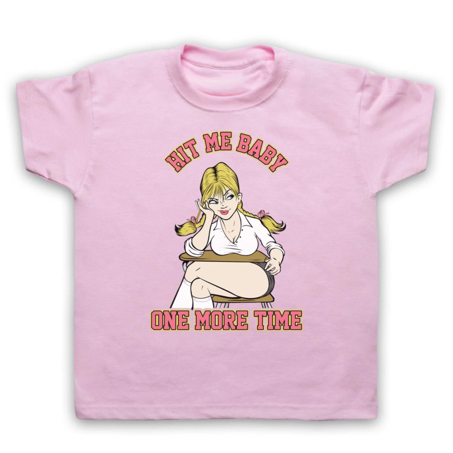 HIT ME BABY ONE MORE TIME BRITNEY COMIC POP STAR ICON KIDS CHILDS T-shirt 150