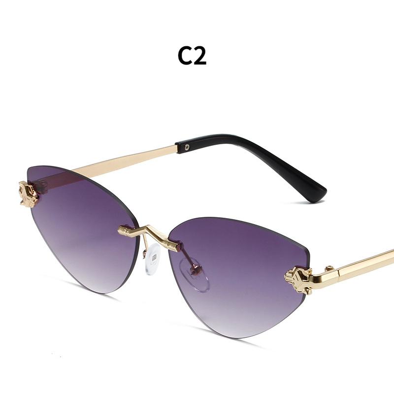 Women's sunglasses, new triangular frameless sunglasses.