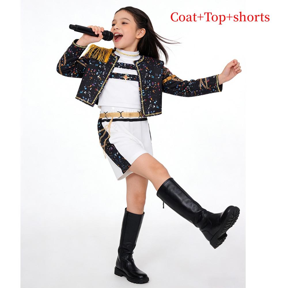 KPop Film Dämonenjäger Gleicher Stil Mädchenkleidung Kinder Halloween Cosplay Party Zoey Rumi Mira Kostüm Neu