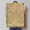 Vintage Berlin City Map Tinplate Poster Custom Wall Art Vintage Metal Signs Retro Tin Plaque for Bedroom Decoration Gaming House