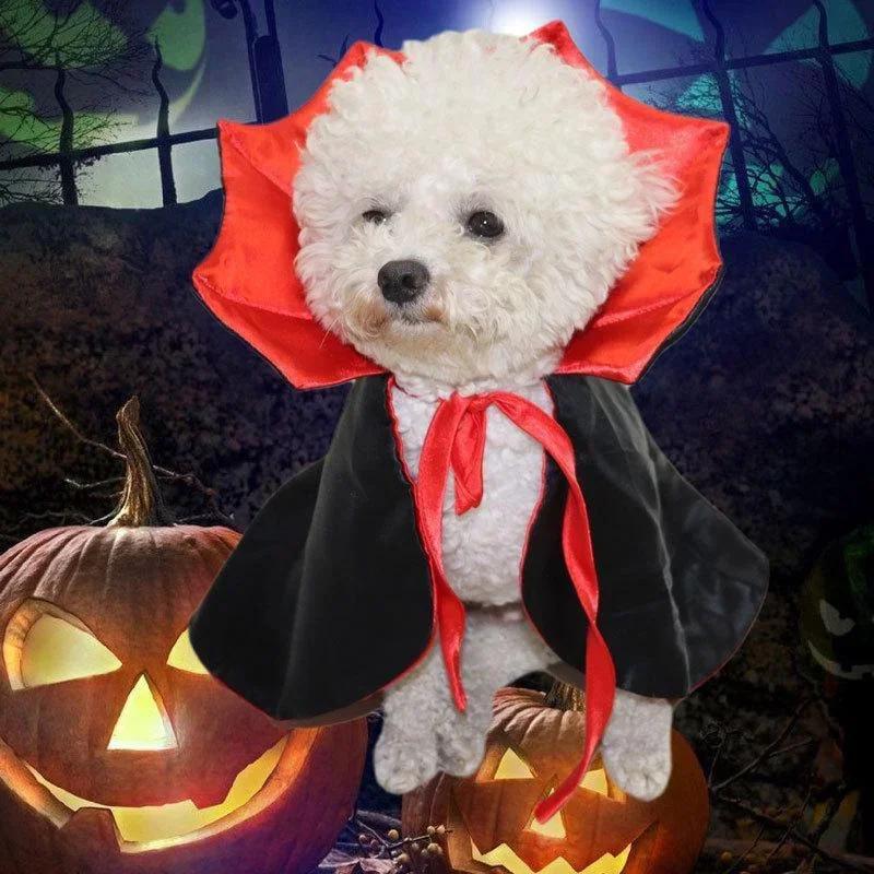 New 1Pcs Halloween New Pet Costume Cosplay Clown Cute Little Dog Kitten Clothes Pet Costume Cat Accessories Black And Red Hat