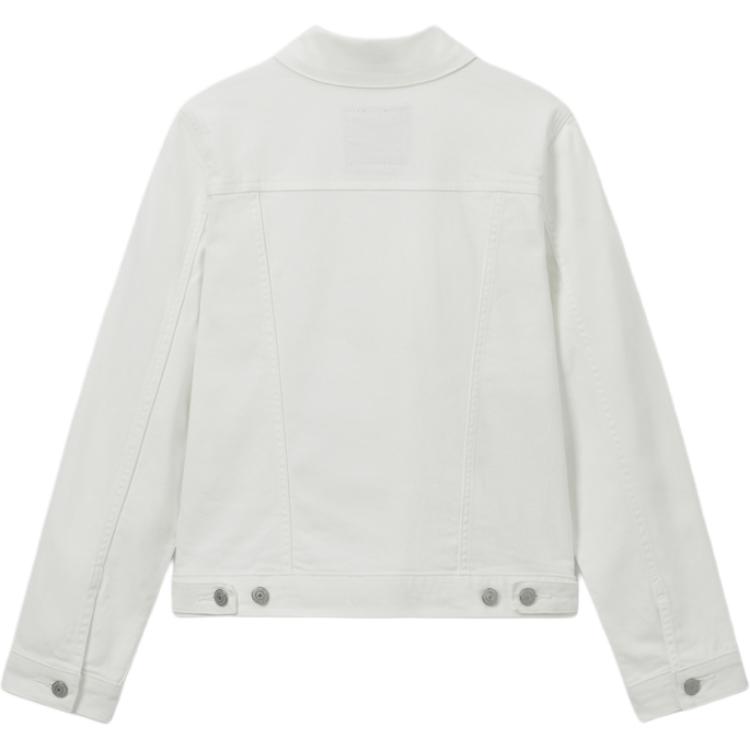 Levis Simple Versatile Long Sleeve Denim Jacket Women Jackets White 29945-0215