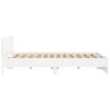 Bed Frame with Headboard White 180x200 cm