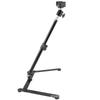 Professional Telescopic Phone Stand with Fill Light for Live Streaming and Overhead Shooting
