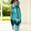 Oversized Ladies Crew Neck Dress Short Sleeve Soft Fabric Garment For Summer Picnic And Daily Casual Use