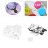 100 Sets Blank Button Badge Parts Set for Button Making Machine   Round Shape Rustproof Button Making Supplies