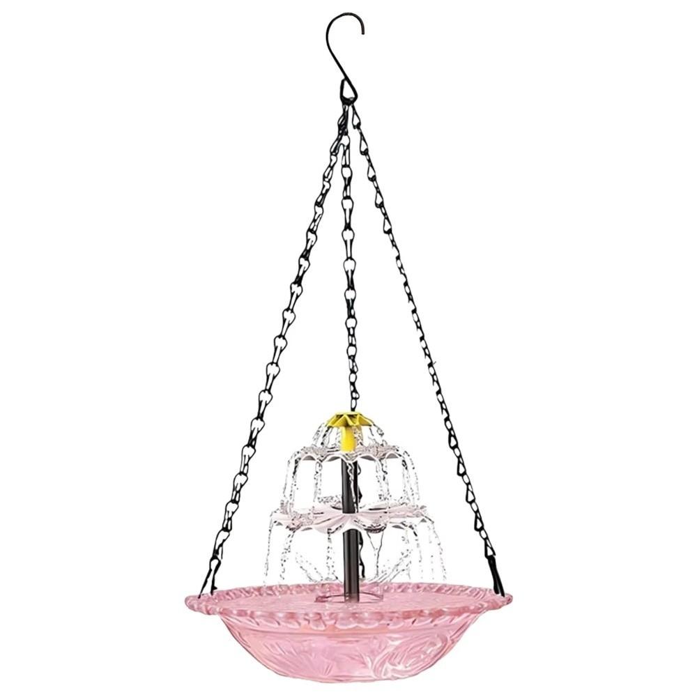 Cascade Hanging Bird Bath Fountain 3 Layer Bird Feeder Creative Bird Bath Bowl  Outdoor