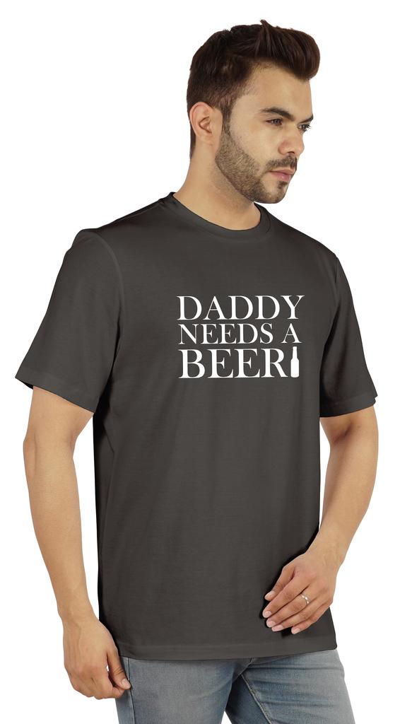 Inkmeso Graphic Tshirt For Men  s   Daddy Needs A Beer   Funny Quotes Dad  s Drinking Tee