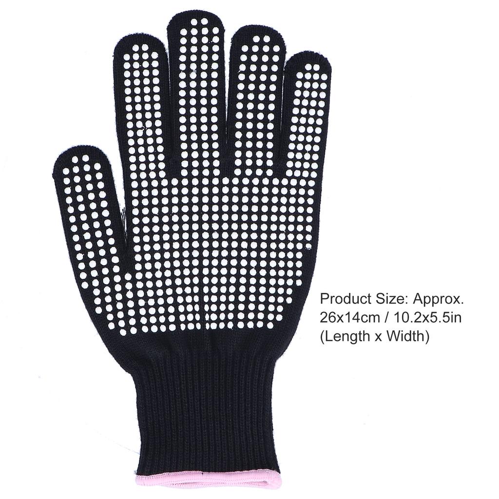 4Pcs Heat Resistant Gloves High Temperature Resistant Anti Scalding Mitts with Silicone Bumps