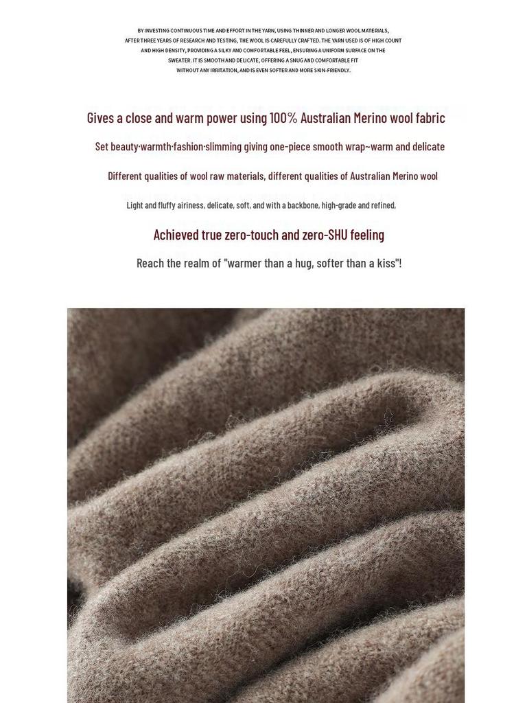 Elegant High-Waisted Wool Skirt Pants - Women's Wide-Leg, Solid Color, Knitted Trousers for Autumn & Winter