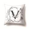 Polyester Pillowcase INS Style Garland 26 English Letter Printing Pillowcase Waist Cushion Car Seat Cover