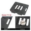Aluminum Quick Release Plate with 6 AntiSlip Feet Pad for Tripod Ball Head Tripod Adapter Plate For Arca Tripods
