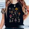 Mushroom T Shirt Cottage Core Plant Lover Herbology Green Witch Cozy Gamer Aesthetic Vintage Fashion Stretched Graphic