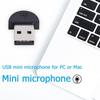 USB direct USB PC smallest USB computer easy to USB for voice recognition compatible with Windows Pi Ultra-compact microphone, plug-in microphone,