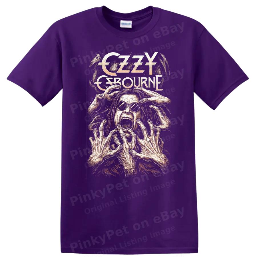 Ozzy Osbourne Retro Rock Heavy Metal Album Cover Art T Shirt Graphic Tee