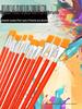 Red Handle Nylon Flat Brush Set for Oil, Acrylic, Watercolor & Gouache