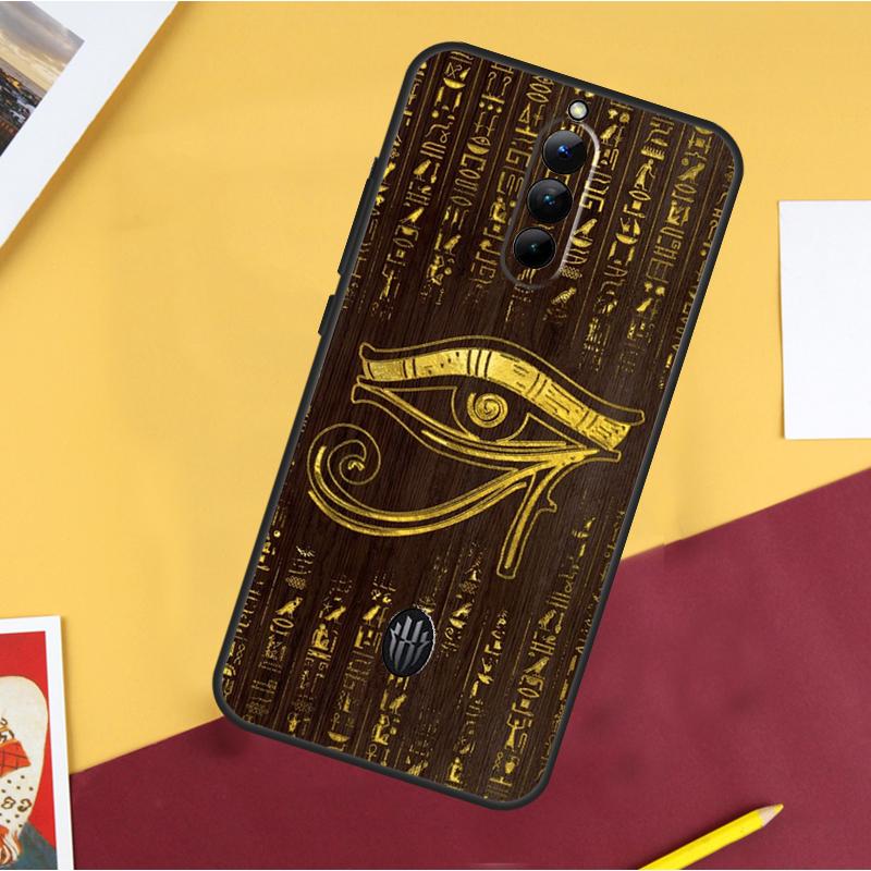 Sacred Eye of Horus Egypt Fresco Case For ZTE Nubia Red Magic 10 Air 5G 6R 6 7 6S 7S Pro 8S 9S 10S 8 9 10 11 Pro Plus Cover