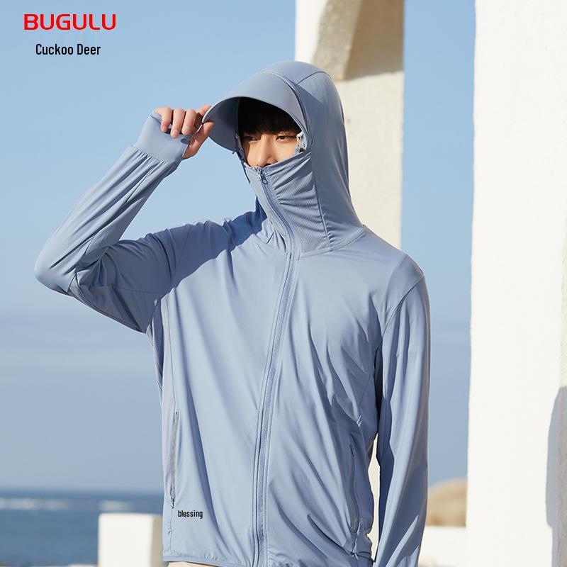

Unisex UPF50+ UV Protection Breathable Sunscreen Jacket with Detachable Hood & Large Brim Large