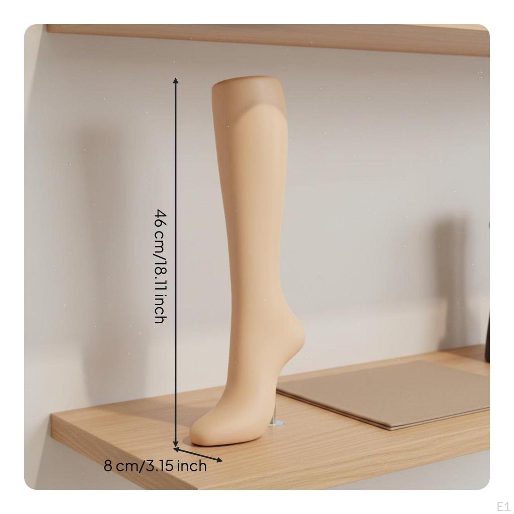 Foot Model Photo Prop Sock Leg Realistic Shape Mannequin for Online Selling