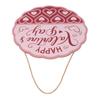 Happy Lovers" Day Welcome Sign for Front Door 11.4 Inch Boxwood Love Hearts Round Door Hanger Sign
