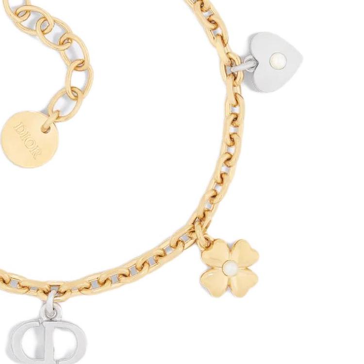 Dior Unique Design Gold Plated Bracelet Unisex Jewelry B2939WOMRS_D01W