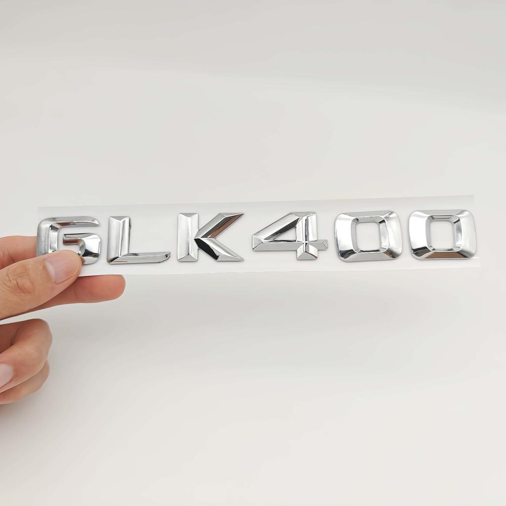 1pc 3d ABS GLK 260/300/350/400 Badge Sticker Car Rear Trunk Emblem Decal High-Quality Accessories