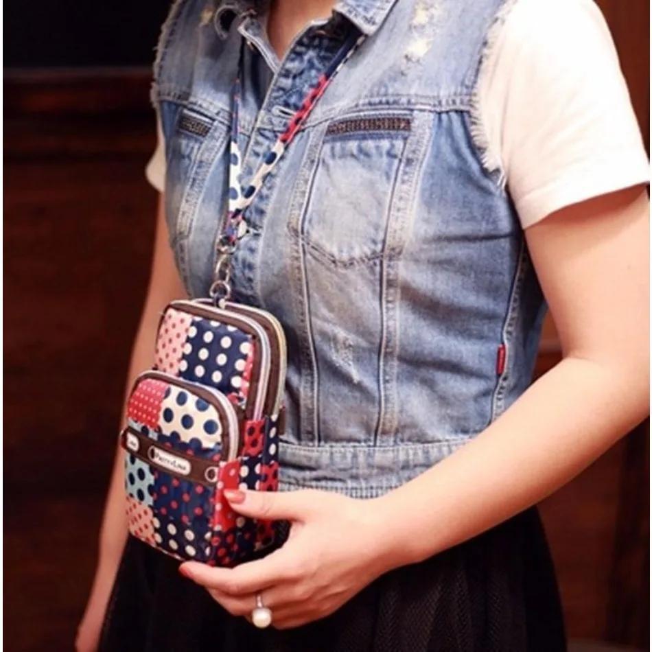 1 Pcs Wrist Large Screen Phone Bag Arm Cover Single Shoulder Floral Cloth Arm Bag Outdoor Running