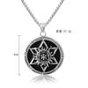 Necklace Retro Disc Hexagram Fashion Long Men Hip Hop Pendant