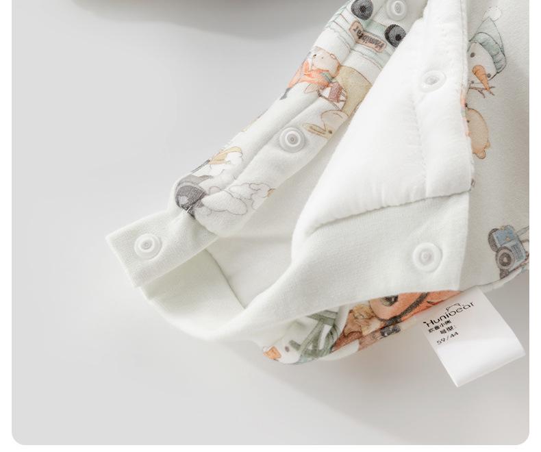 Quilted Winter Newborn Romper: Thick, Warm Crawling Suit