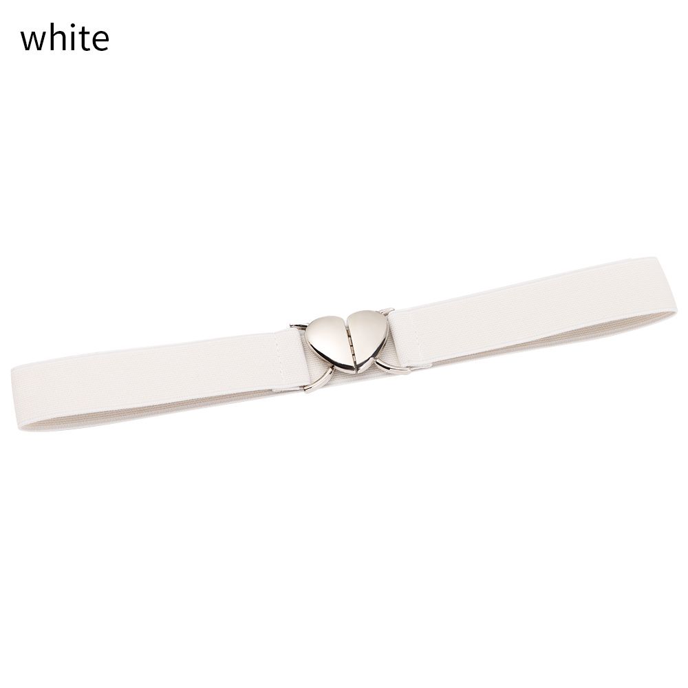 Exquisite Stretch Love Heart Schnalle Elastische Gürtel Dekorative Taillenbänder Taillengürtel Taillenband