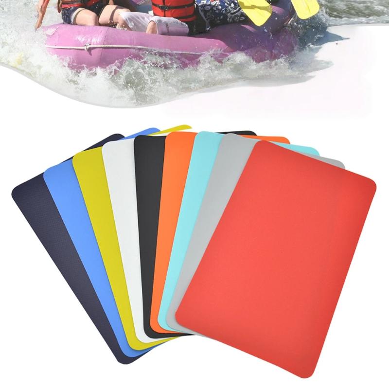 2 Stück Aufblasbares Kajak Schlauchboot Schwimmring Schnelle Leckreparatur Wasserdichter Klebstoff PVC Reparaturflicken Wassersport Zubehör