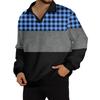Men's Casual Fashion Printed Lapel Long-sleeved Knitted Bottoming Shirt Top