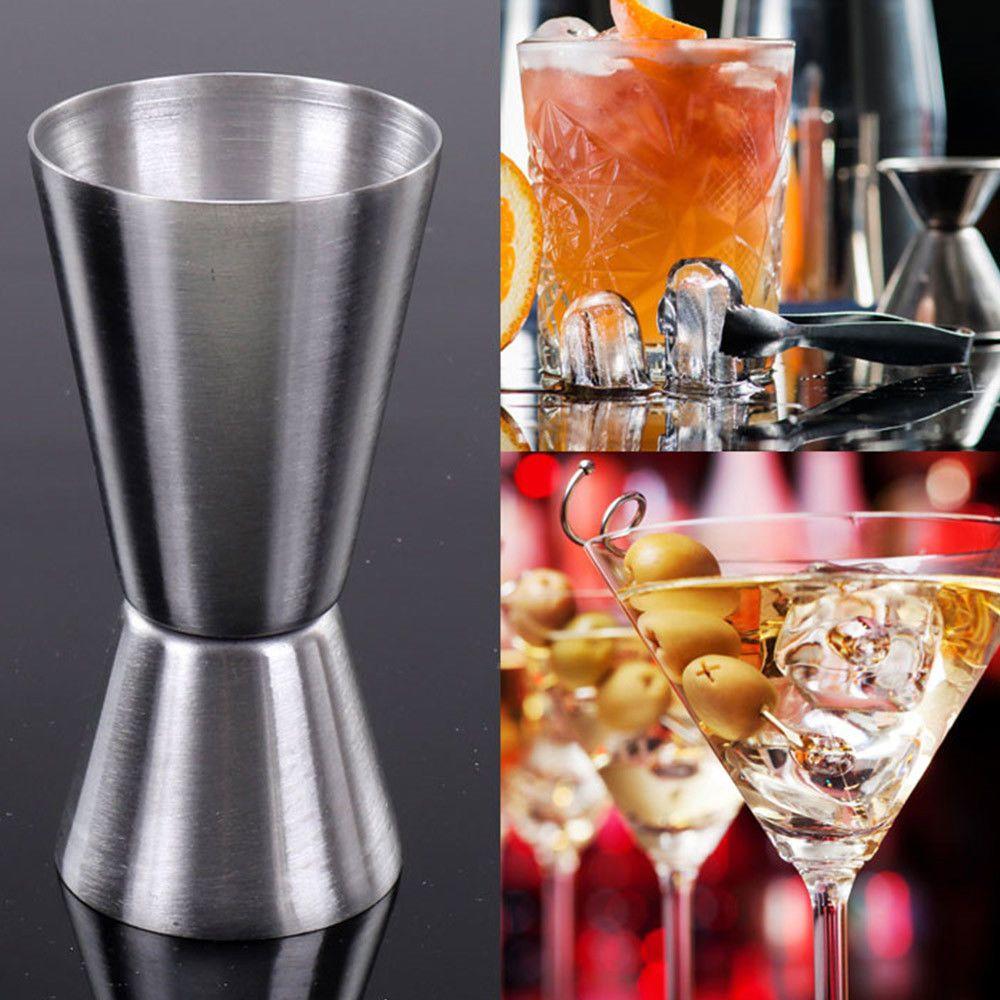 Dual Shot Barware Stainless Steel Measure Jigger Cocktail Mug Measure Cup Bar Tools