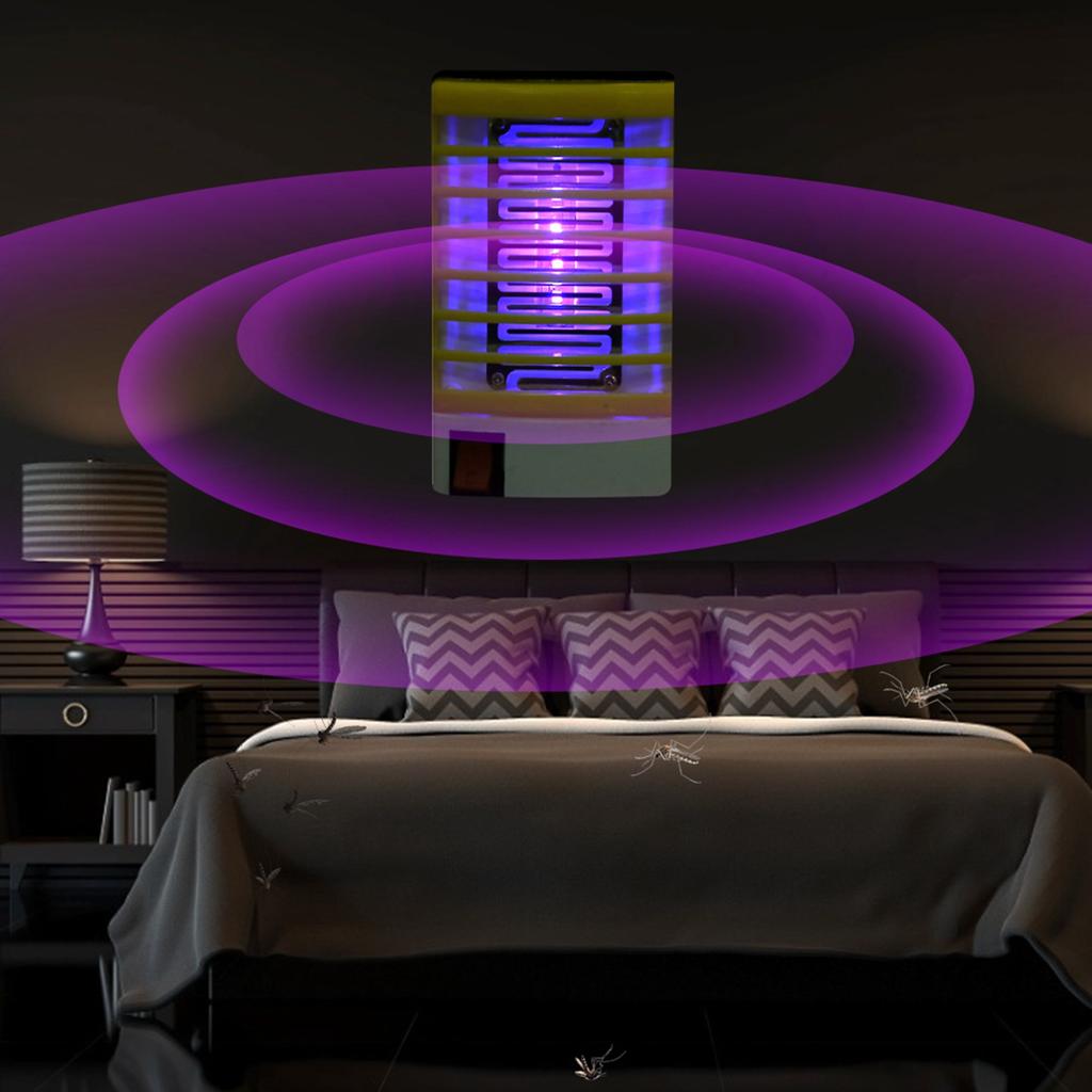 Uccidi Zanzare USB LED Luce Mosche Insetti Zapper Trappola Raccoglitore Lampada Interno Arancione