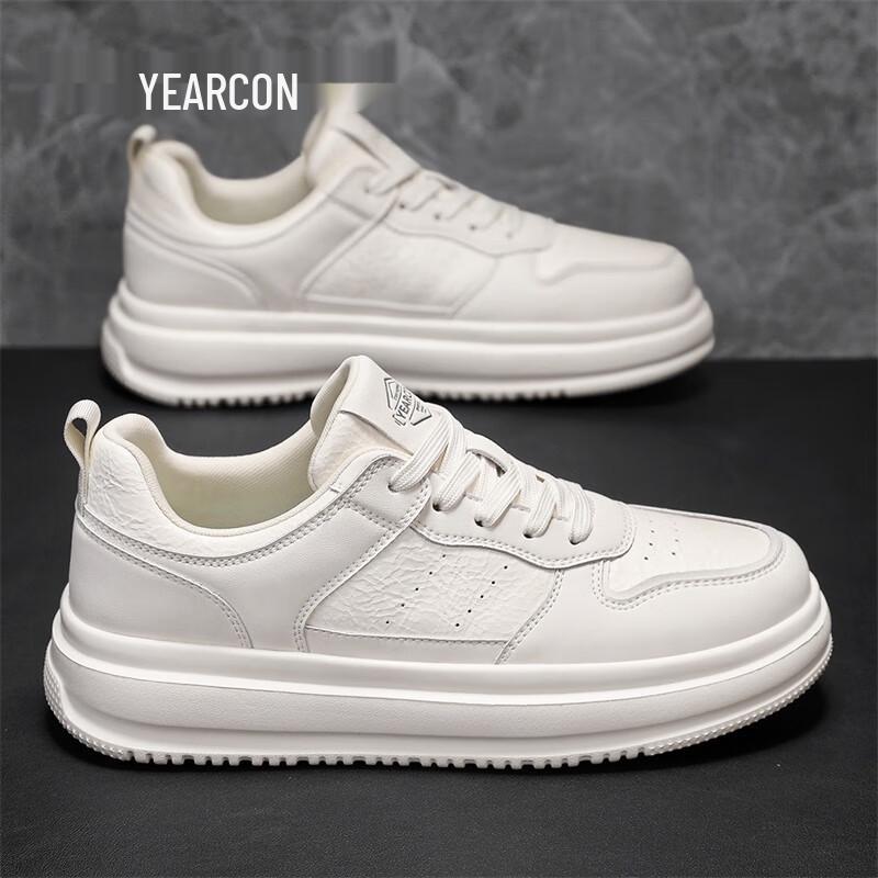 Yierkang Men s Classic Casual Low-Top Sneakers 42 грязно-белый