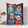 1Pc Pawsome Christmas Adventure Blanket Soft And Comfortable Casual Warm Camping Travel Christmas Halloween Gift M91768