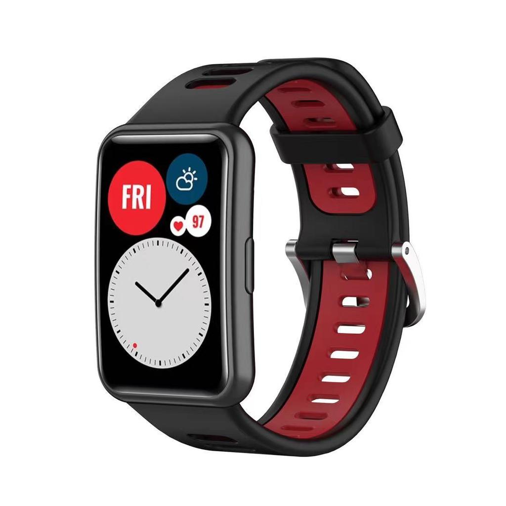 Silicone Strap For Huawei Watch Fit Original Smartwatch Replacement Band Belt Watch Accessories For Huawei Watch Fit New Corre