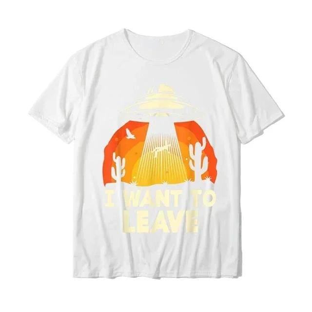 Funny UFO Alien Tshirts Women Heel Home Men Tshirt Fashion Graphic Adult Clothing Shirt Harajuku Casual Street Tops Ropa Mujer