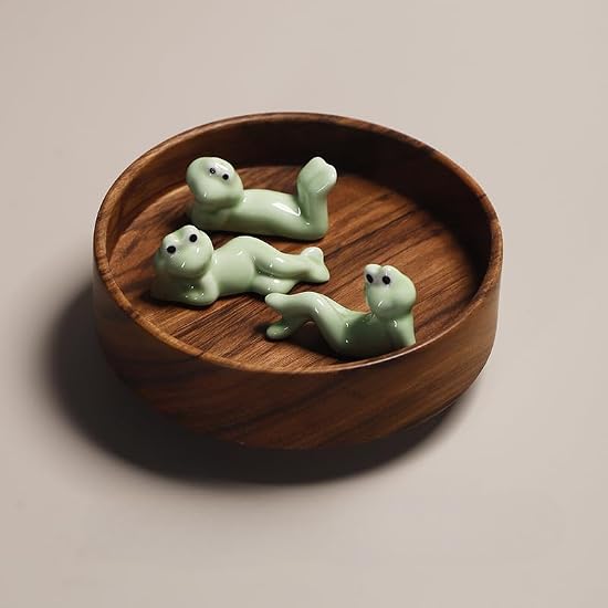 Chopstick Rest Frog Ceramic Chopstick Rest Fork Rest Funny Tableware Restaurant Kitchen Tool Set of 