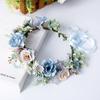 Elegante Bloemenkroon Voor Vrouwen Kunstmatige Gesimuleerde Bloemenkrans Hoofdband Reis Fotografie Haaraccessoires Creatieve Haarspeld