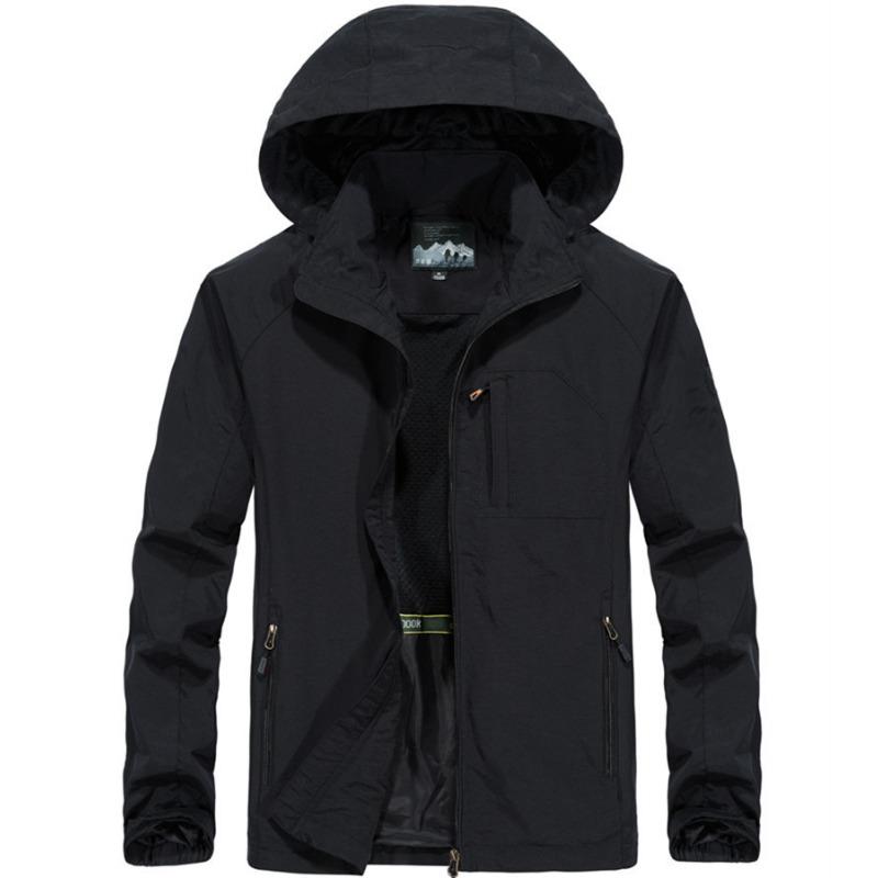 Men's Jacket Spring and Autumn Single-layer Thin Four-season Breathable Jacket Windproof and Waterproof Outdoor Mountaineering Suit