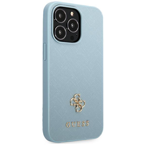 Guess Guhcp13Xps4Mb Iphone 13 Pro Max6,7 Niebieski/Blue Hardcase Saffiano 4G Small Metal Logo