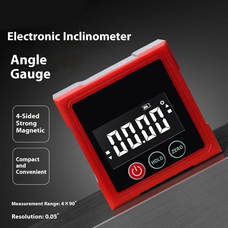 Digital Inclinometer With High Precisions Sensors ABS Aluminum Design For Engineers DIY Projects Angles Gauge
