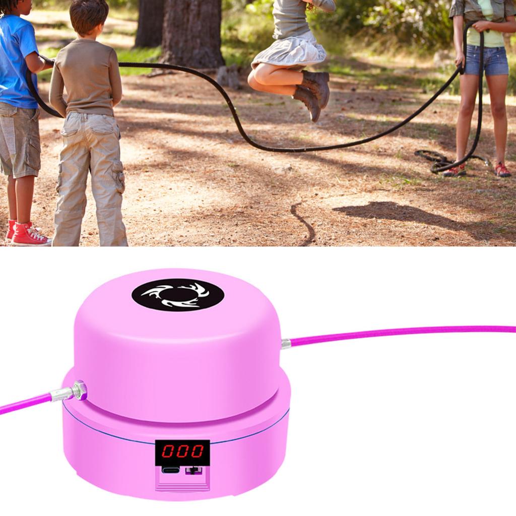 Jump Rope Machine Adjustable 1‑10 Speed Level Wireless Remote Control Motorized Skipping Rope Fitness Workout Equipment