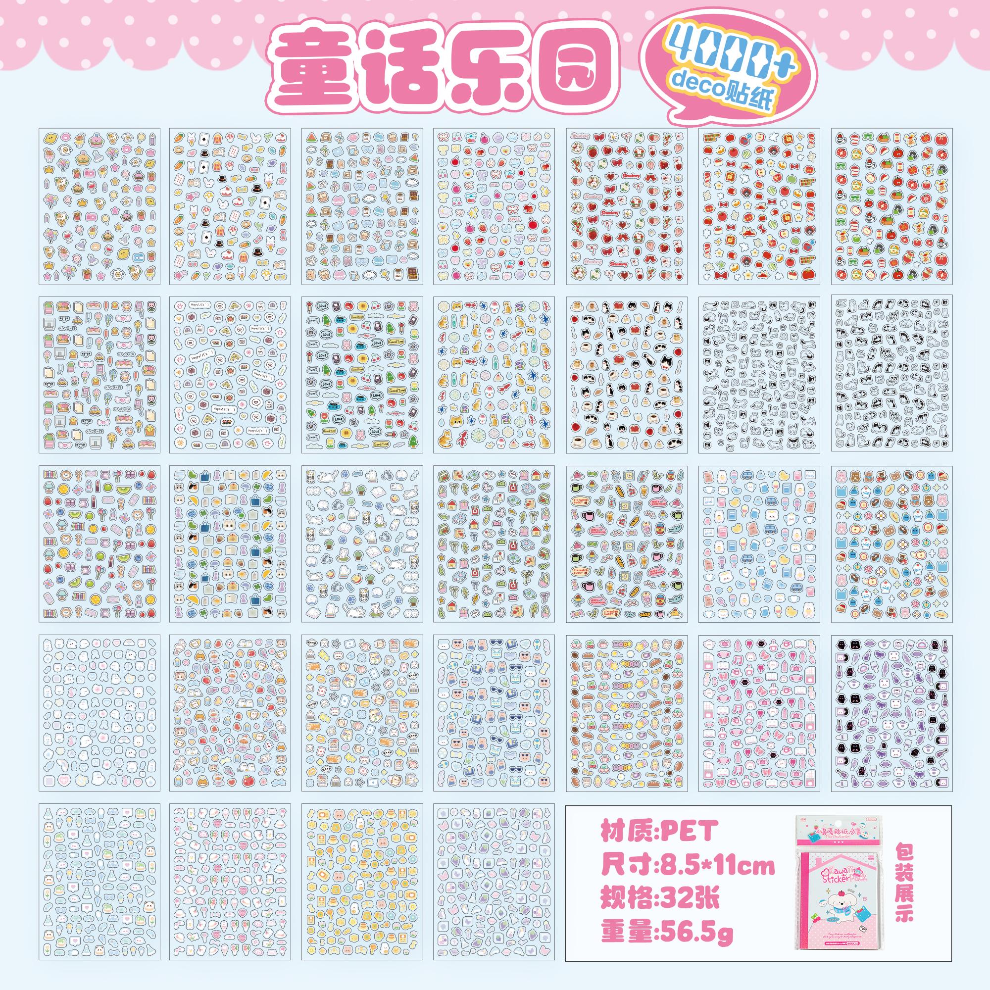

32 Pcs Kawaii Cartoon food shapes Sticker Book Cute Decorative Romantic Handbook Scrapbook Stickers Korean Stationery Supplies