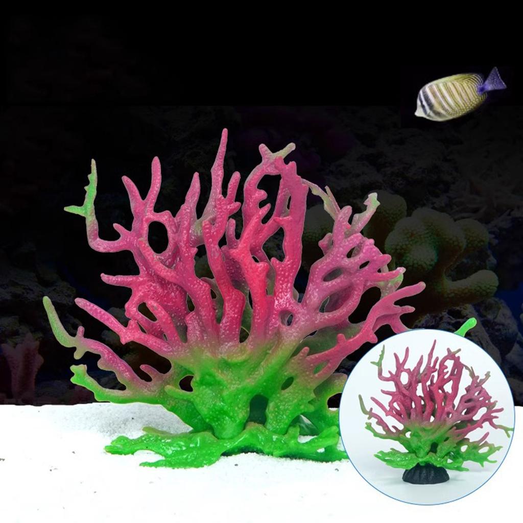 Simulated Coral Colorful Fish Tank Landscape Decoration Water Grass Aquarium Iron Tree Branch Underwater Scene