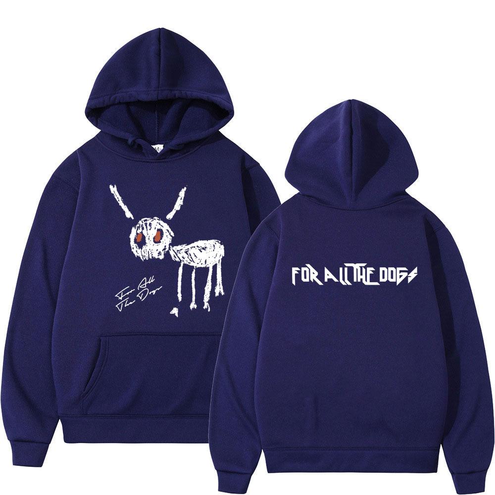 Rapper Drake Hoodie 2023 New Music Album "For All The Dogs" Graphic Hip Hop Long Sleeve Men Women Fashion Loose Streetwear Male